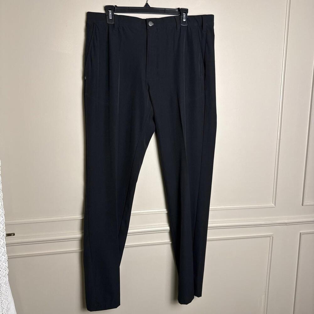 Adidas Golf Pants Mens 36X34 Black Straight Leg Performance Chino
